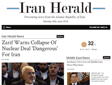 Tablet Screenshot of iranherald.com